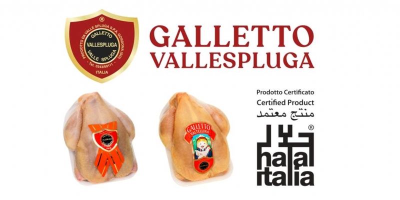 Galletto Vallespluga Scudetto Rosso & Galletto Valtellina HALAL® Certified Product