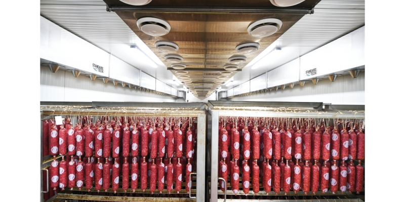 Salami curing chamber